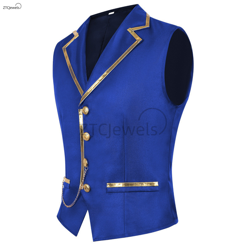 새로운 남성 중세 코스프레 조끼 패션 캐주얼 신사 비즈 - Mens Fashion Vest 리뷰 및 가격
