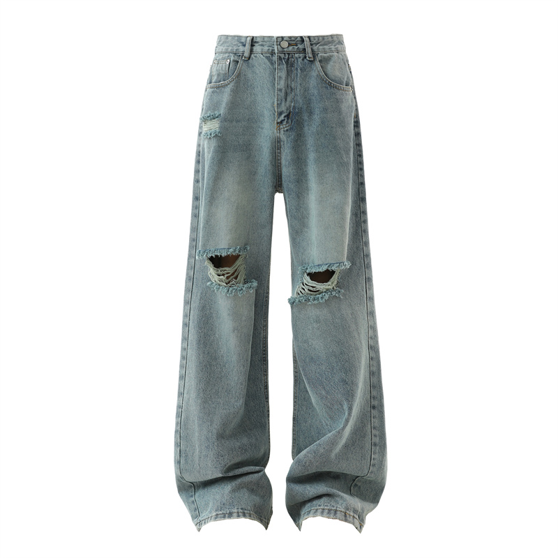 찢어진 청바지 남성용 2025 가을 신상 배기핏 디스트 - Men'S Fashion With Baggy Jeans 리뷰 및 가격