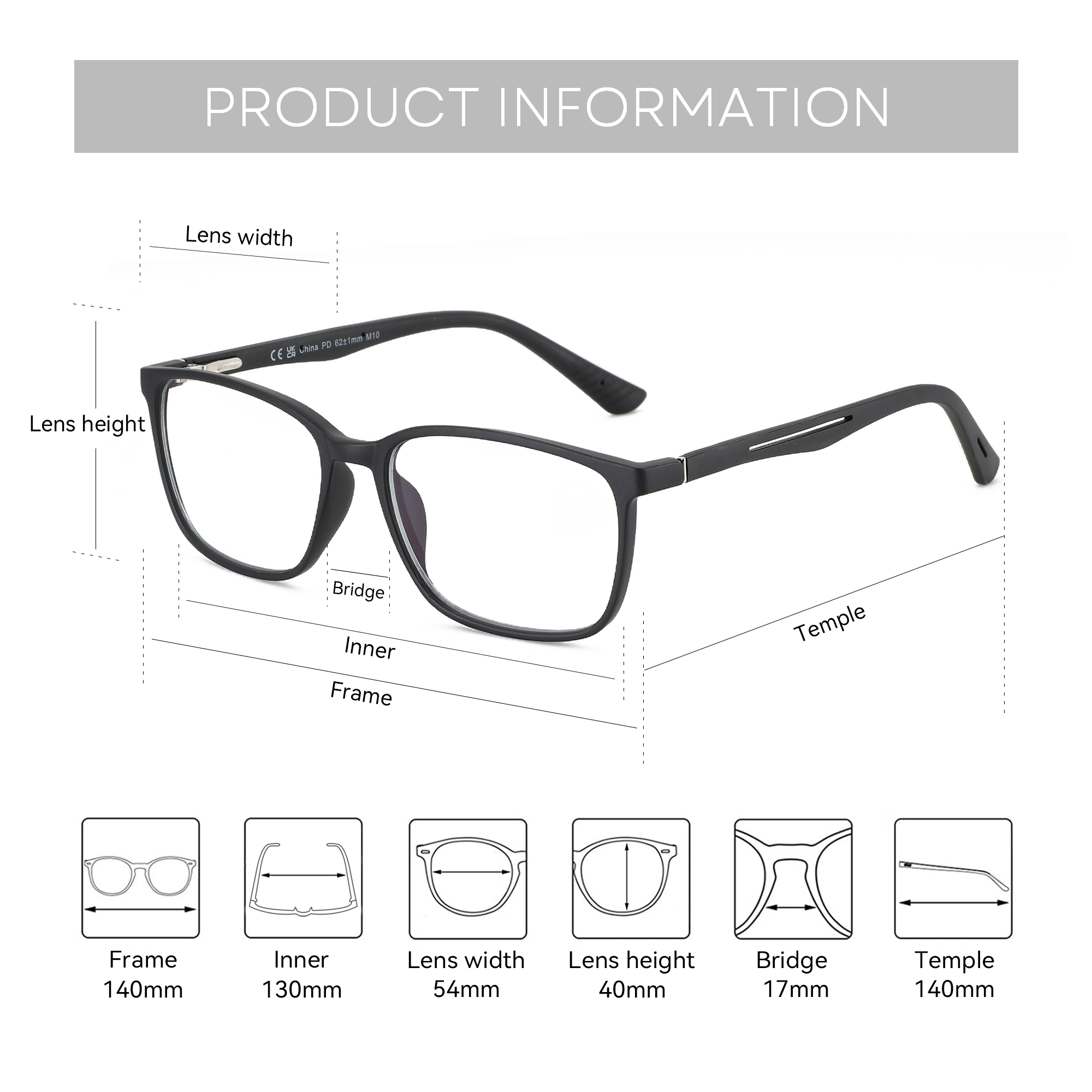 BLUEMOKY 직사각형 처방 안경 남성 여성 패션 안 - Mens Fashion Reading Glasses 리뷰 및 가격