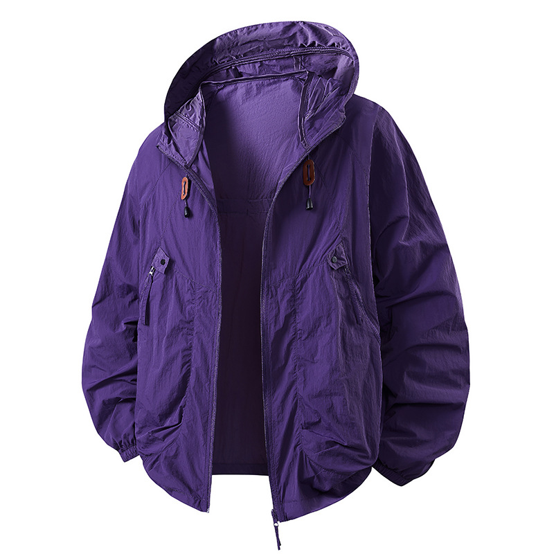 UPF50+ 새로운 패션 남성 여름 초박형 후드 자외선 - Jacket Mens Fashion 리뷰 및 가격