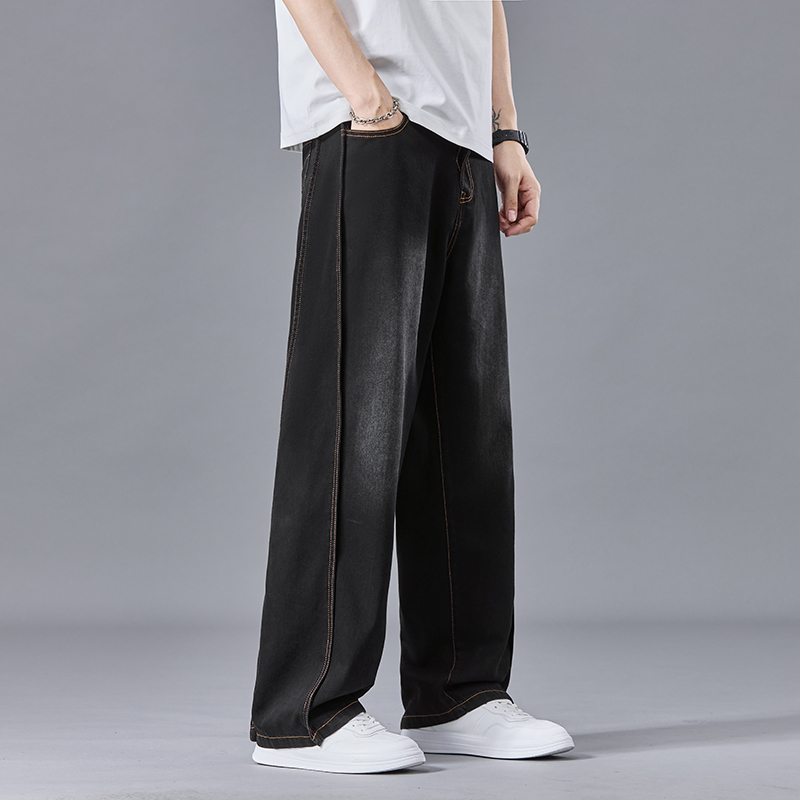 남성용 경량 빈티지 워싱 배기 진 루즈핏 와이드 레그  - Men'S Fashion With Baggy Jeans 리뷰 및 가격