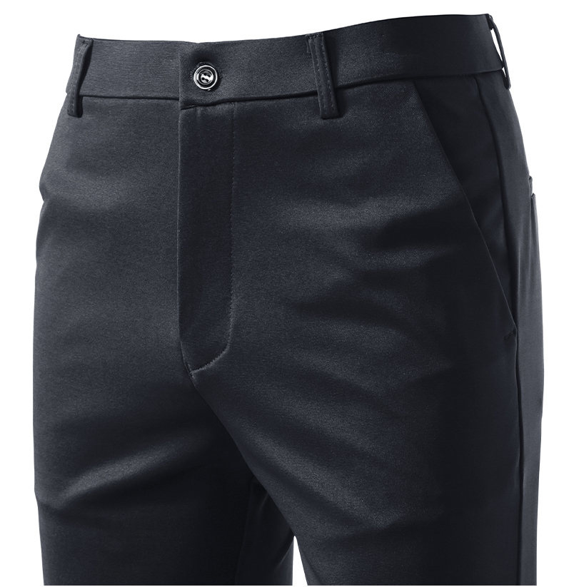 솔리드 블랙 남성용 컴포트 스트레치 포멀 수트 팬츠 버 - Formal Trouser Stretch 리뷰 및 가격