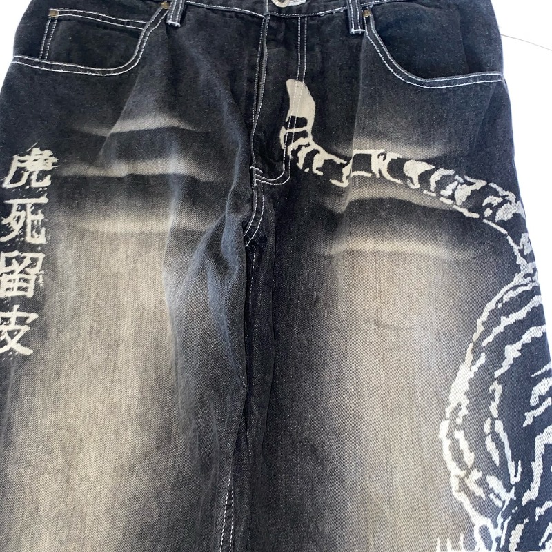 2025 패션 새로운 대형 패턴 인쇄 헐렁한 청바지 남 - Men'S Fashion With Baggy Jeans 리뷰 및 가격