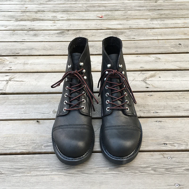 새로운 남성 신발 명품 브랜드 빈티지 남성 부츠 소가죽 - Fashion Men'S Boots 리뷰 및 가격