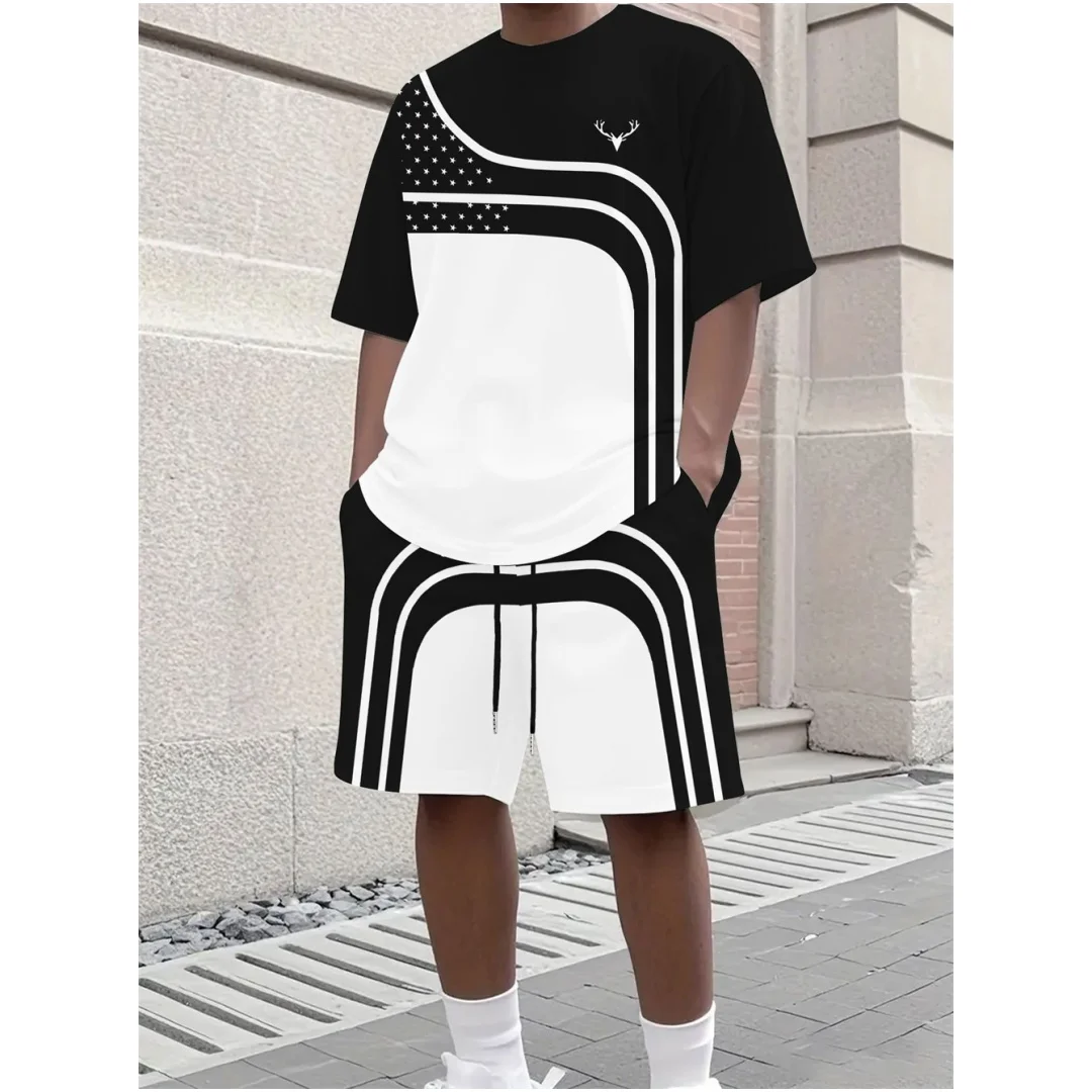 패션 여름 남성 스트라이프 프린트 편안한 통기성 라운드 - Men'S Fashion Clothing 리뷰 및 가격