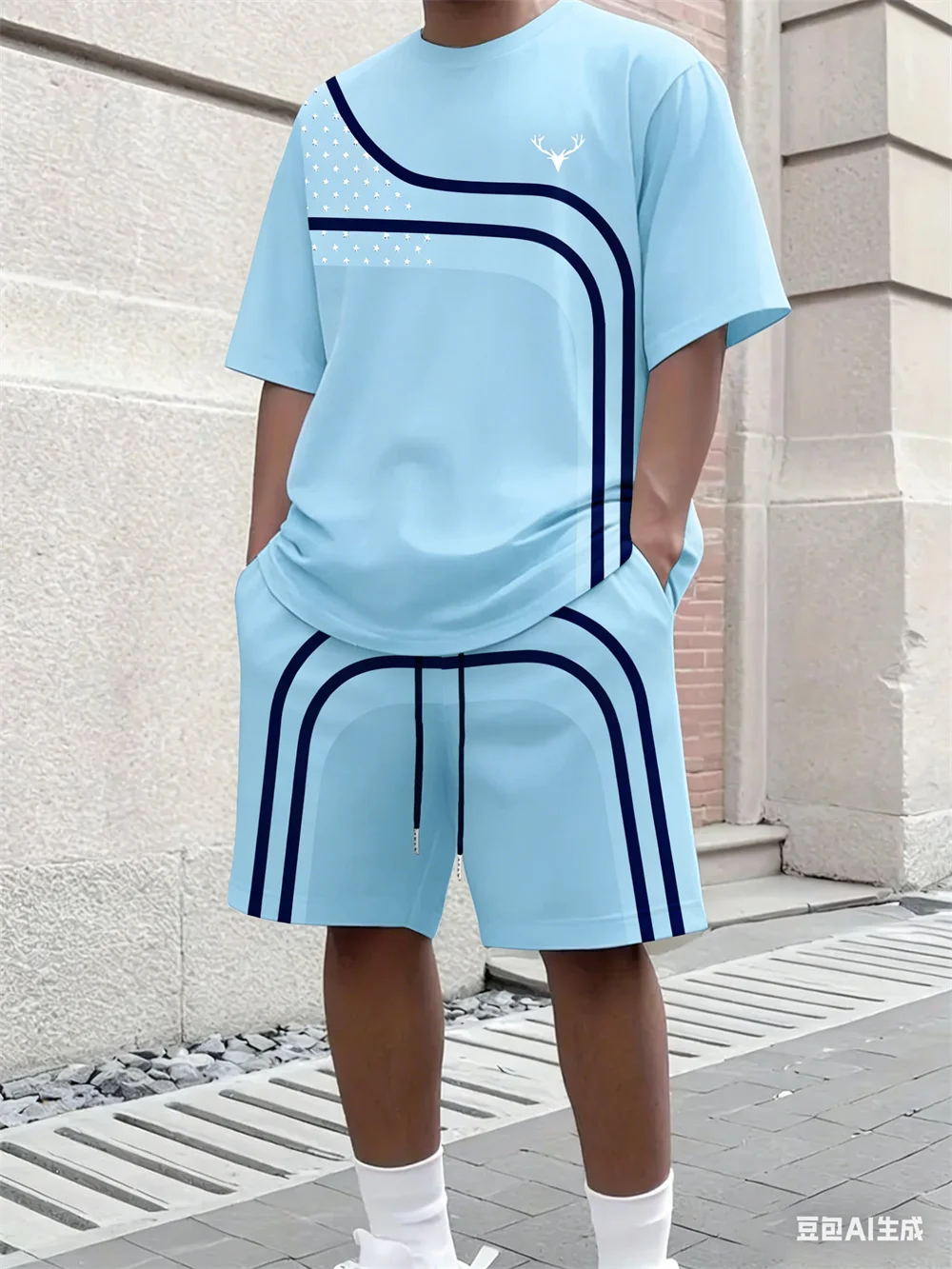 패션 여름 남성 스트라이프 프린트 편안한 통기성 라운드 - Men'S Fashion Clothing 리뷰 및 가격