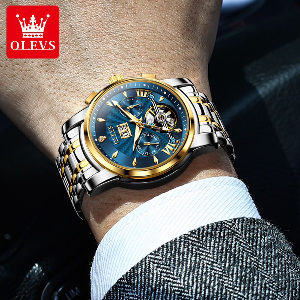 OLEVS 남성 시계 럭셔리 패션 고급 스틸 스트랩 캘 - Mens Fashion Week 리뷰 및 가격