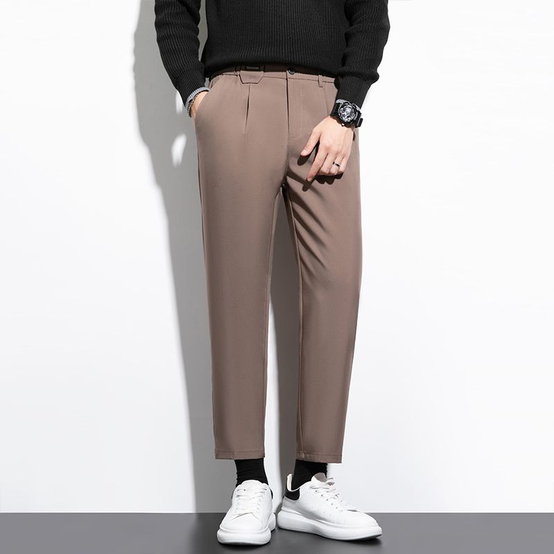 남성 슬림핏 드레스 팬츠 비즈니스 캐주얼 바지 가을 봄 - Formal Trouser Stretch 리뷰 및 가격