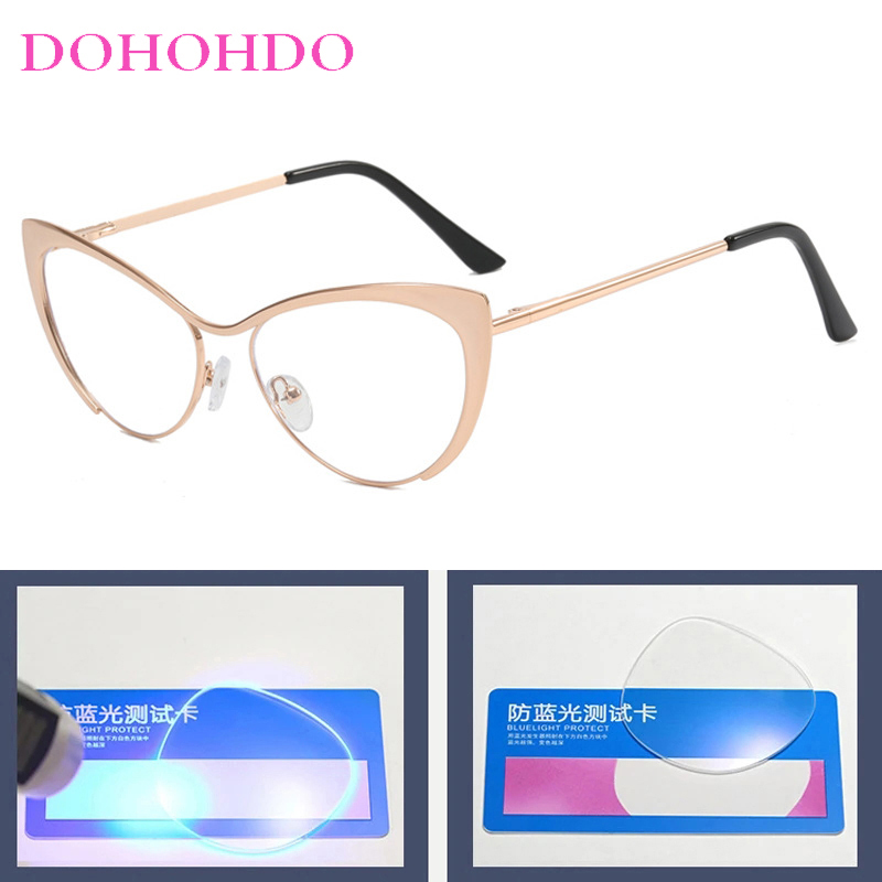 새로운 고급 금속 고양이 눈 패션 디자인 안티 블루 라 - Mens Fashion Reading Glasses 리뷰 및 가격